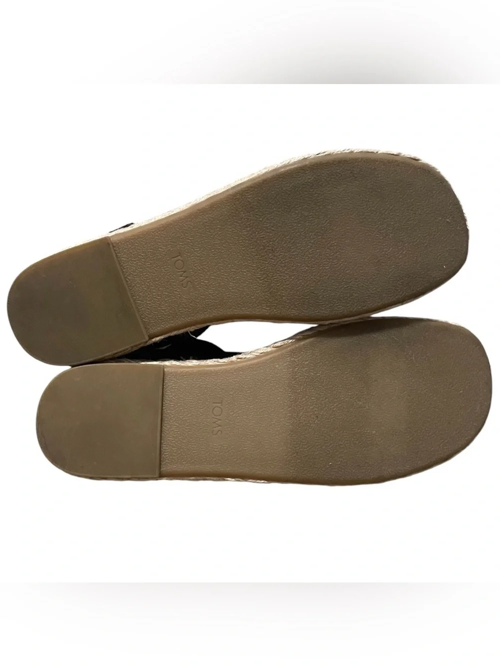 Toms Abby flatform espadrille sandal in black diamond global woven
